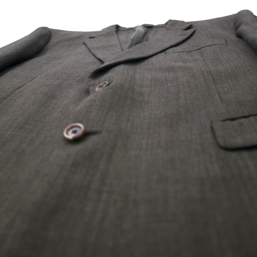 BURBERRY USA made 2B tailored jacket size 46 brown wool