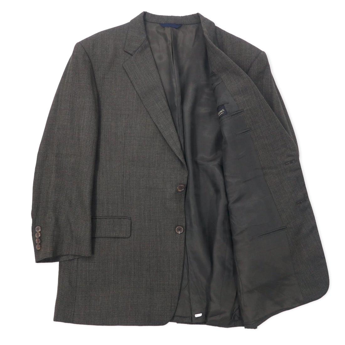 BURBERRY USA made 2B tailored jacket size 46 brown wool