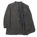 BURBERRY USA made 2B tailored jacket size 46 brown wool