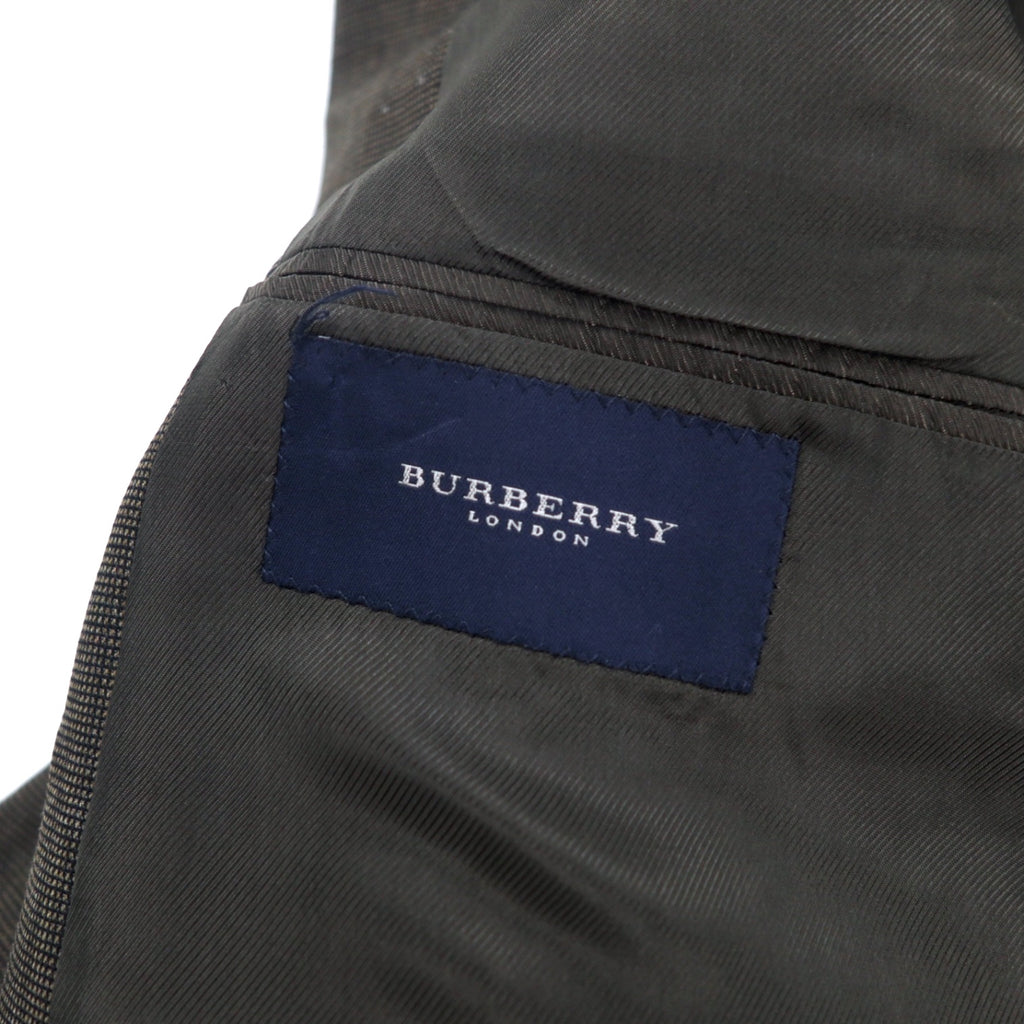BURBERRY USA made 2B tailored jacket size 46 brown wool