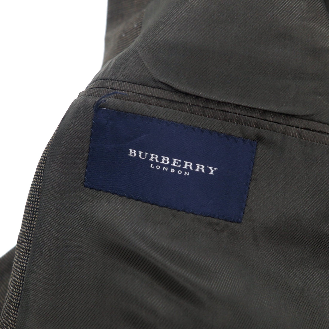 BURBERRY USA made 2B tailored jacket size 46 brown wool