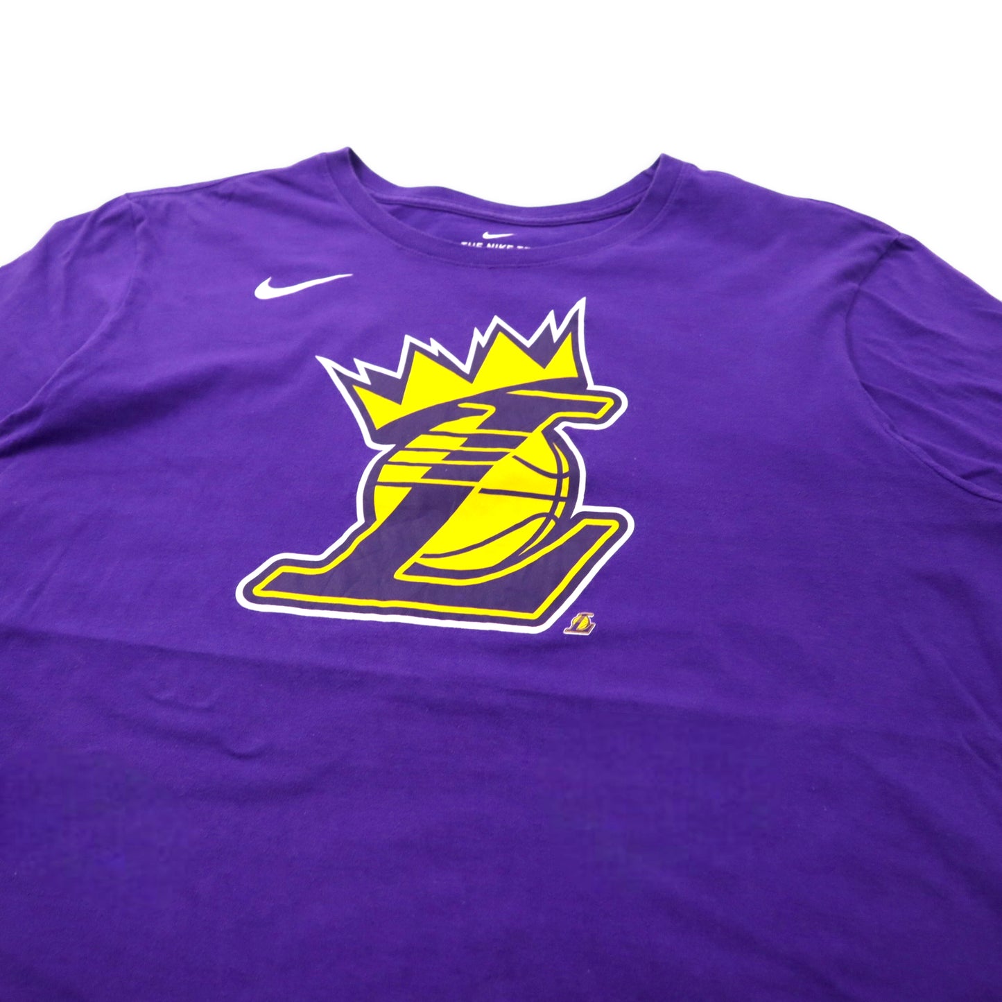 NIKE NBA レイカーズ プリントTシャツ XL パープル コットン Lakers ビッグサイズ