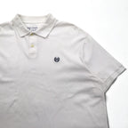 CHAPS Polo Shirt, XL, White Cotton, One-Point Embroidered Emblem