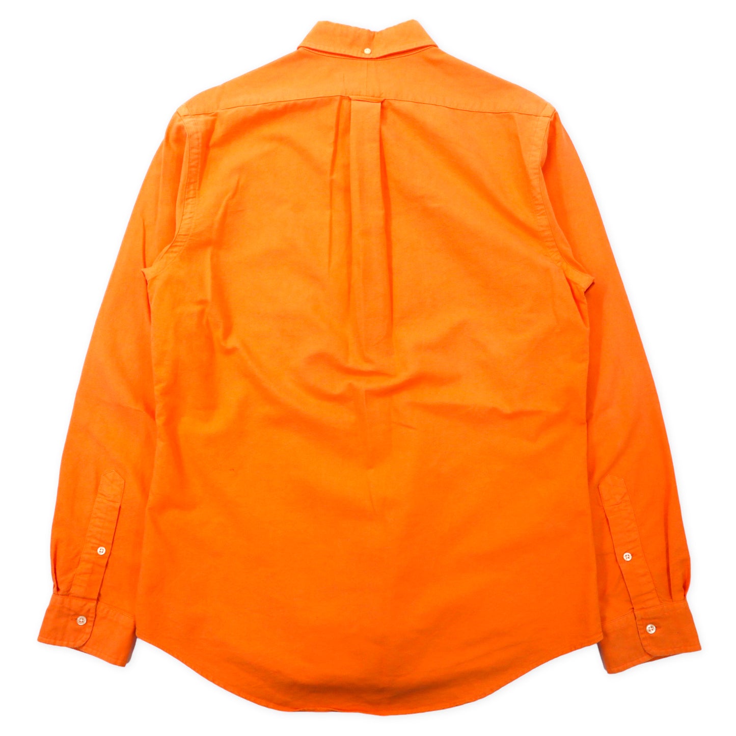 RALPH LAUREN ボタンダウンシャツ M オレンジ コットン CUSTOM FIT スモールポニー刺繍