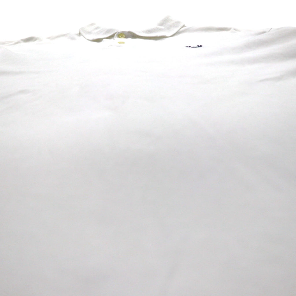 CHAPS Polo Shirt, XL, White Cotton, One-Point Embroidered Emblem