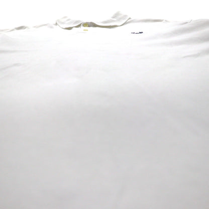 CHAPS ポロシャツ XL ホワイト コットン ワンポイント 刺繍 エンブレム