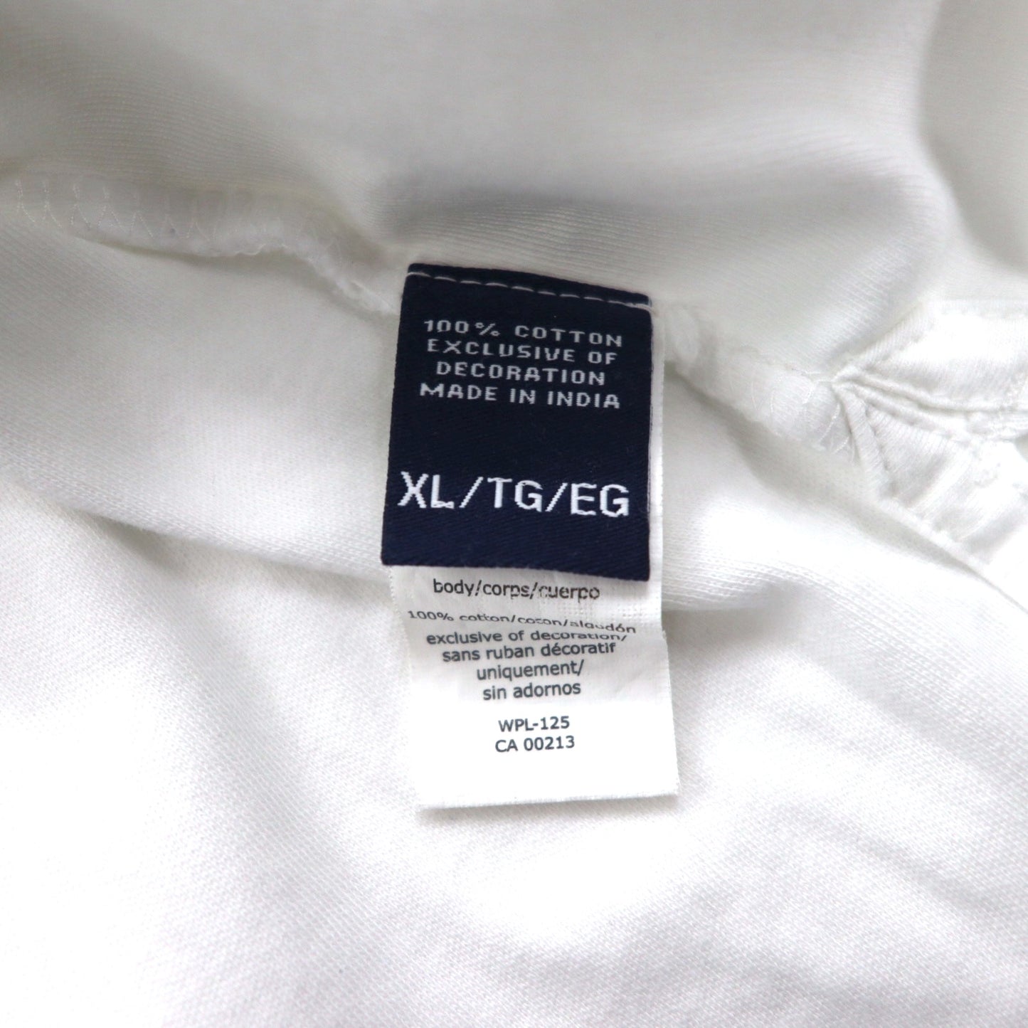 CHAPS ポロシャツ XL ホワイト コットン ワンポイント 刺繍 エンブレム