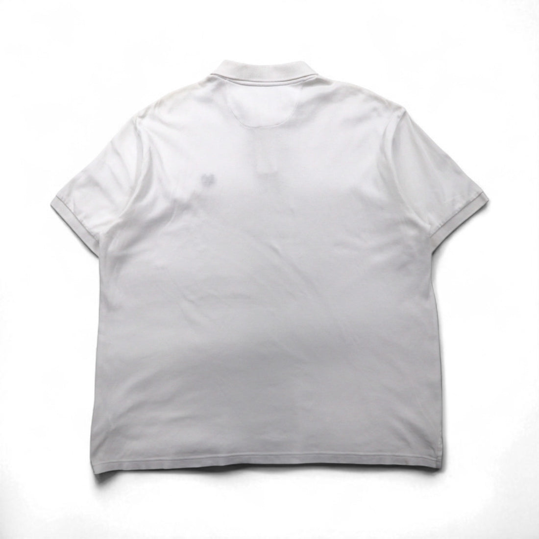 CHAPS Polo Shirt, XL, White Cotton, One-Point Embroidered Emblem