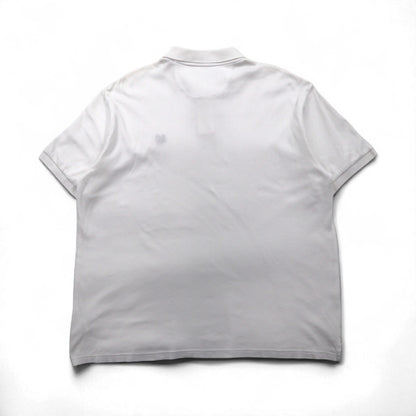 CHAPS ポロシャツ XL ホワイト コットン ワンポイント 刺繍 エンブレム