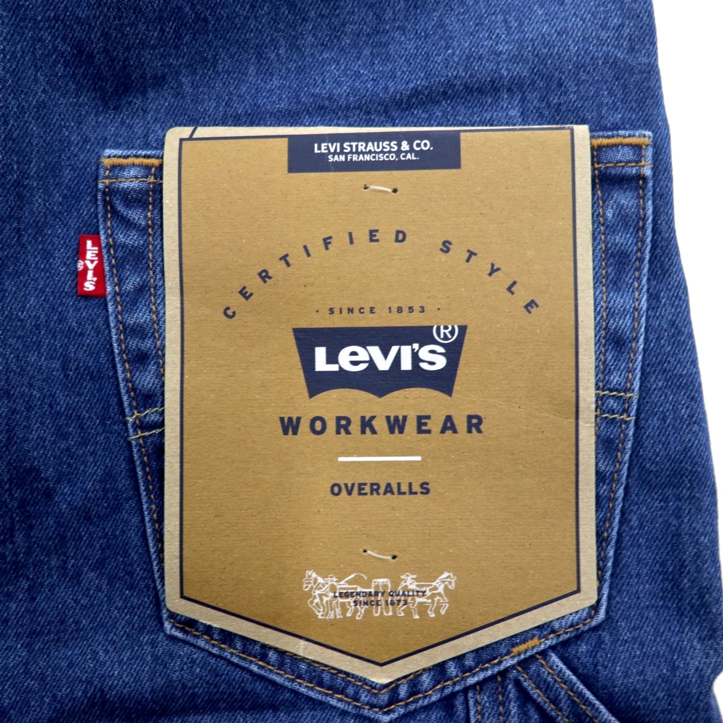 Levi's PREMIUM WORKWEAR ビッグE デニムオーバーオール S インディゴ 79107-0007 未使用品