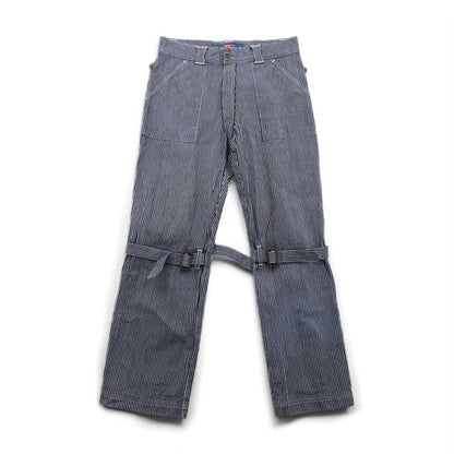 blackmeans ボンテージ デニムパンツ BONDAGE PANTS L ヒッコリー ストライプ 日本製