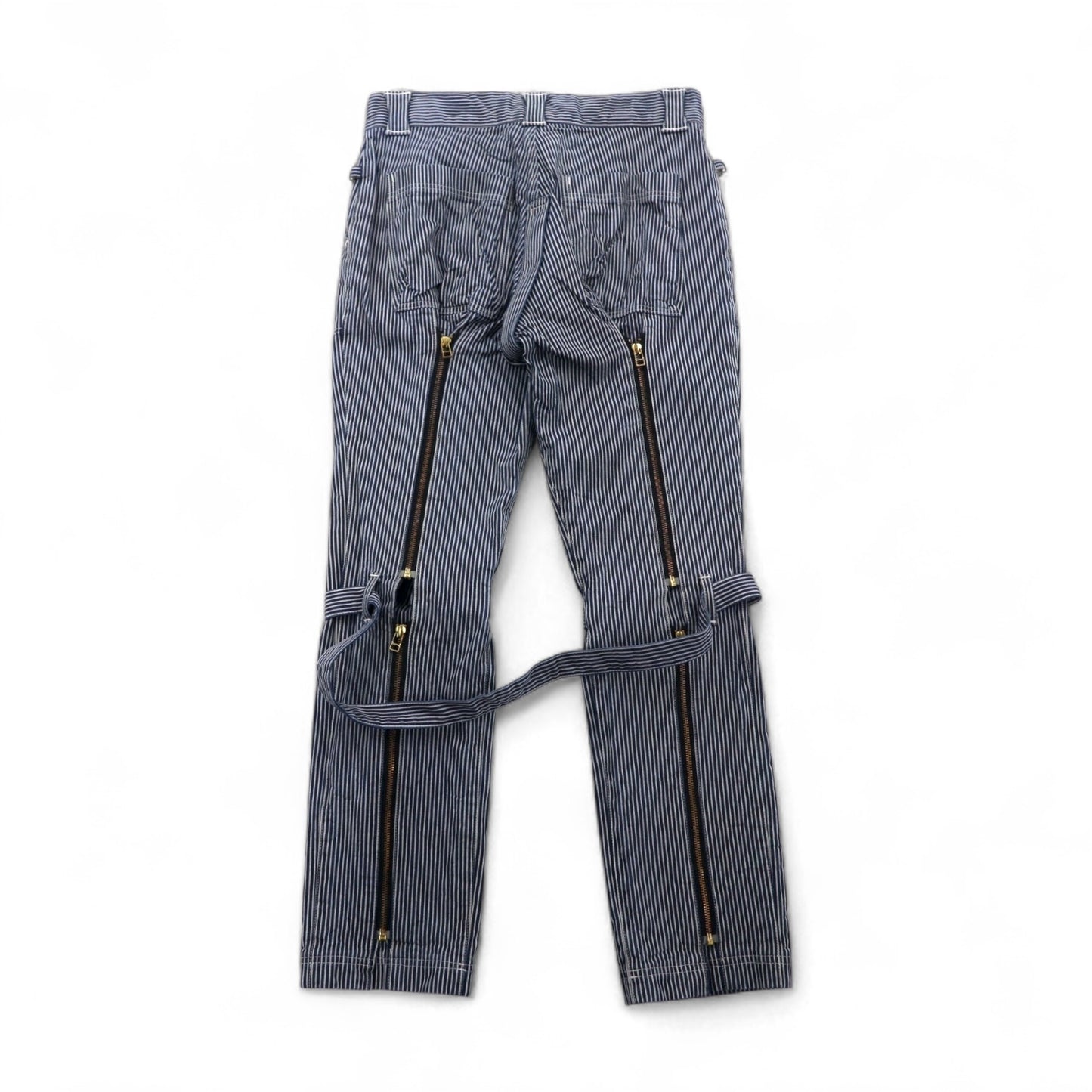 blackmeans ボンテージ デニムパンツ BONDAGE PANTS L ヒッコリー ストライプ 日本製