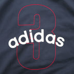 adidas 00s High Neck Track Jacket Jersey L Navy Red Numbering Polyester