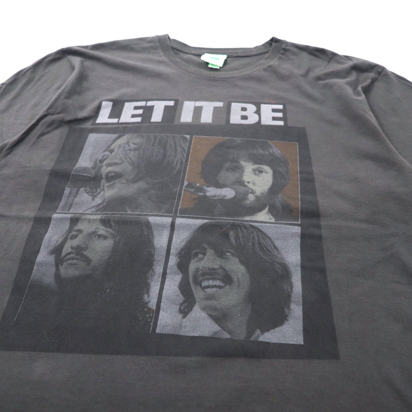 THE BEATLES ビートルズ バンドTシャツ XL グレー コットン LET IT BE