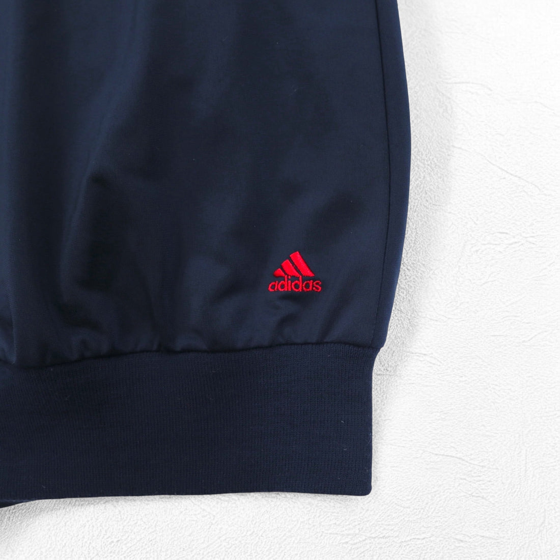 adidas 00s High Neck Track Jacket Jersey L Navy Red Numbering Polyester