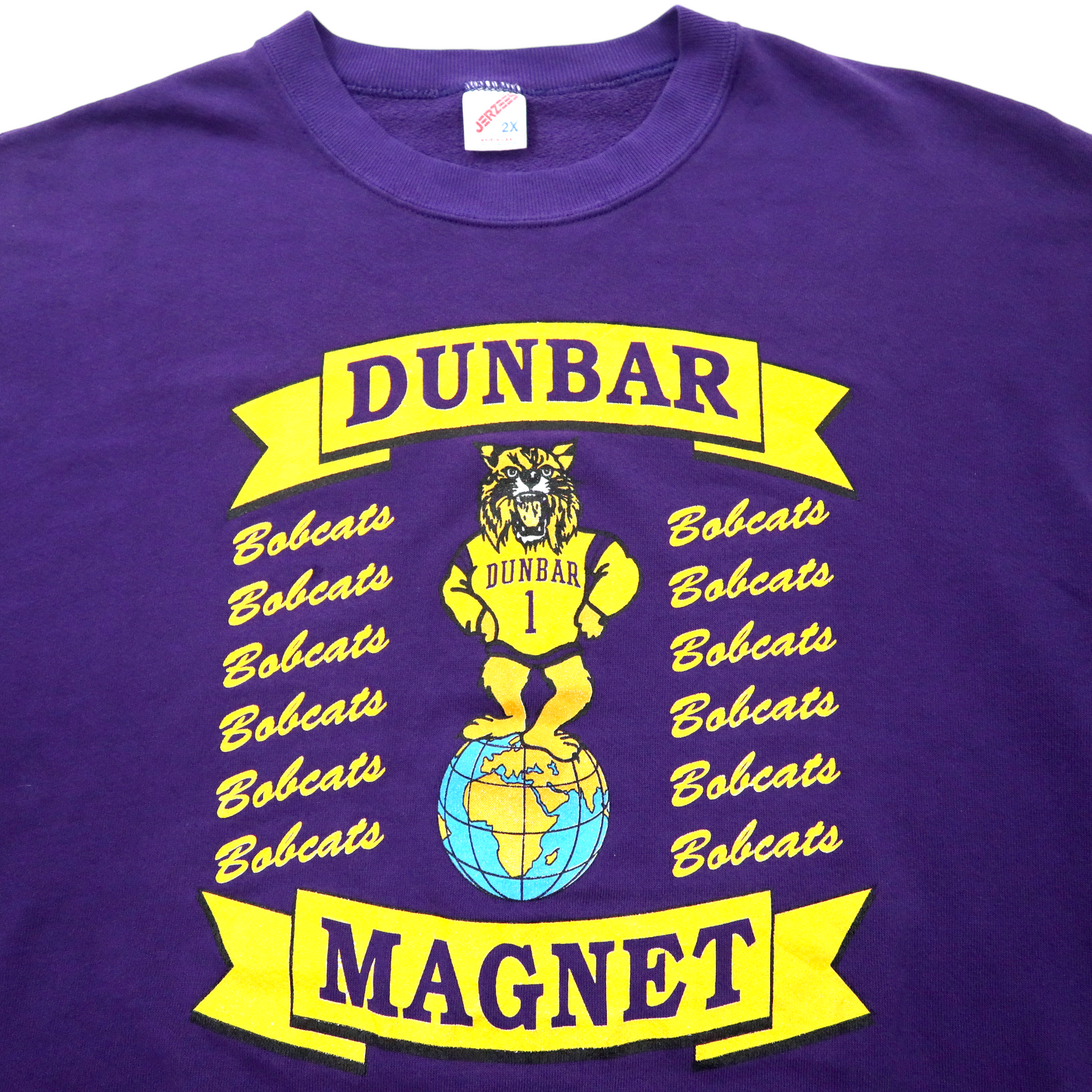 USA MADE JERZEES Big Size College Print Sweatshirt 2X Purple Cotton Dunbar  Magnet 90s – 日本然リトテ