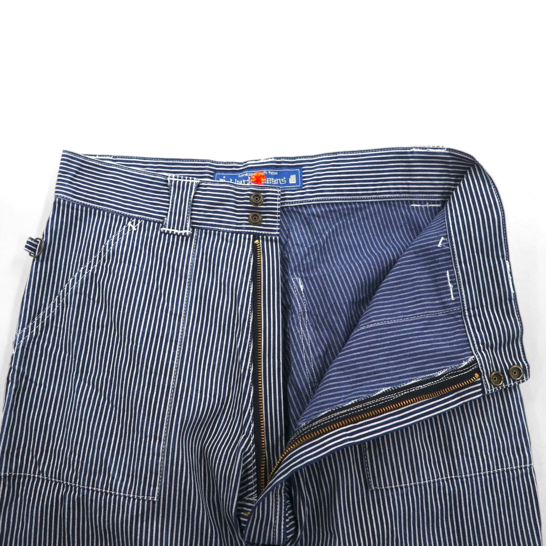 blackmeans Bondage Denim Pants, Size L, Hickory Stripe, Made in Japan