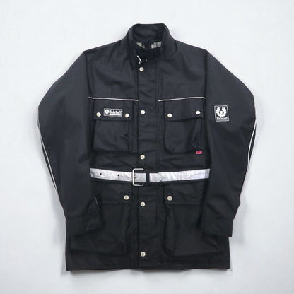 BELSTAFF イタリア製 ツアーマスター モーターサイクル ライダースジャケット XL ブラック TOUR MASTER 500 ベルト付き
