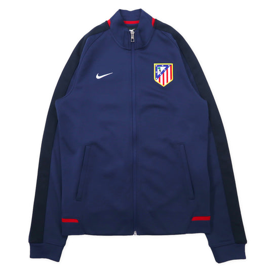 NIKE トラックジャケット ジャージ S ネイビー サイドライン スウォッシュロゴ刺繍 ATLETICO MADRID フットボール 694550-410