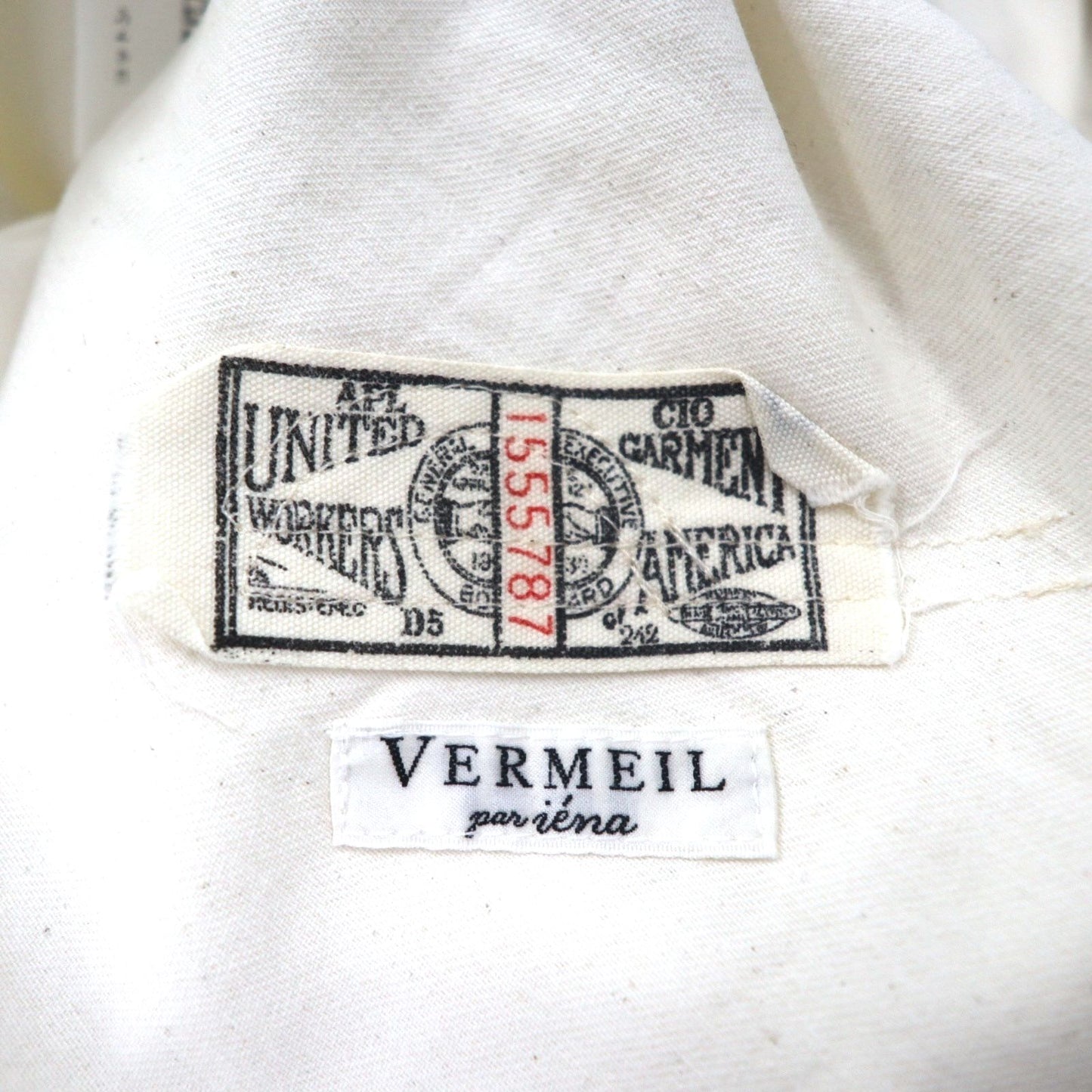 PAYDAY オーバーオール FREE ホワイト コットン VERMEIL par iena 別注 VM-OA007