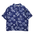 日本然リトテ-古着オンライン-Sun Casuals アロハシャツ オープンカラー 3X ネイビー レーヨン 総柄 ハイビスカス-Sun Casuals Hawaiian Shirt Open Collar 3X Navy Rayon Patterned Hibiscus