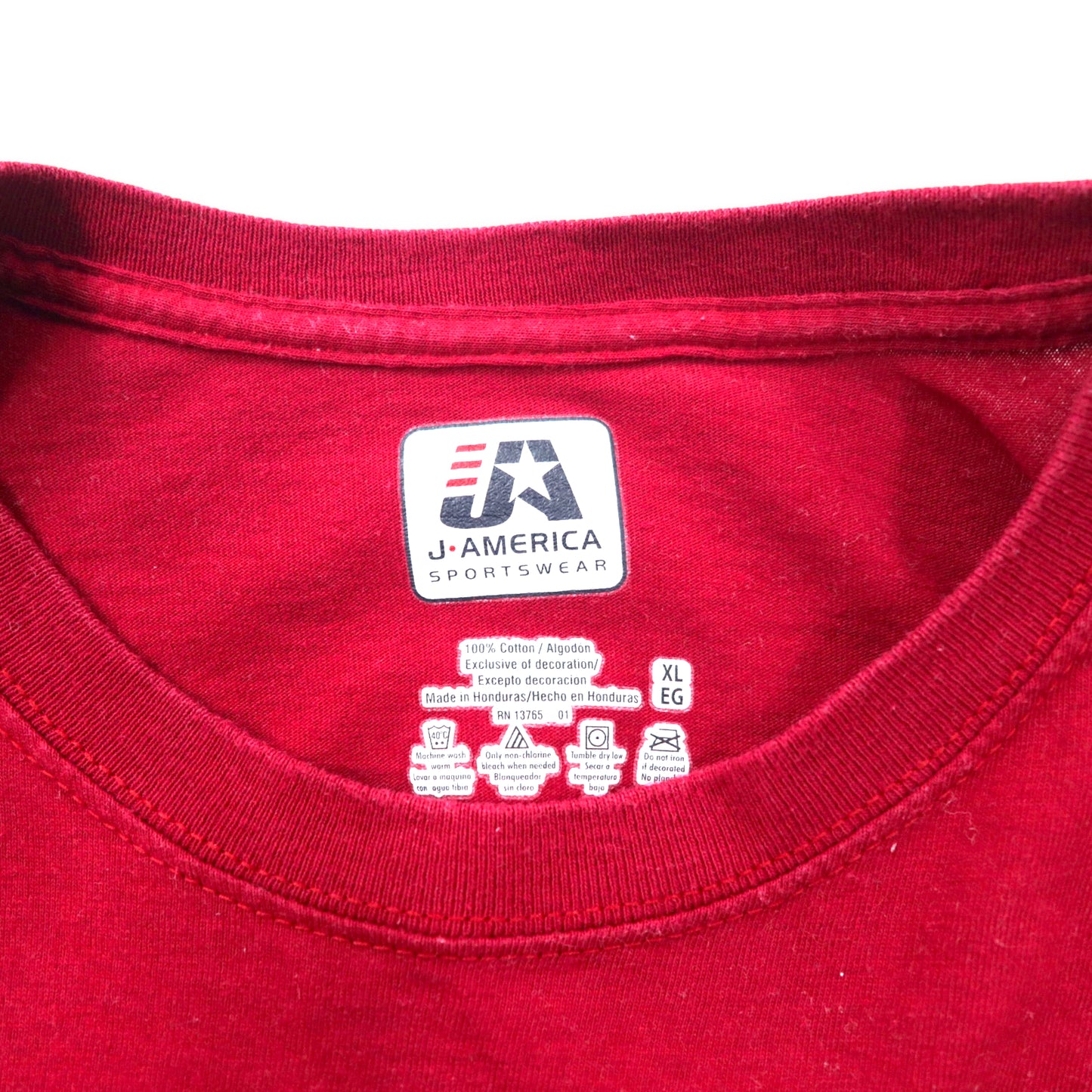 J.AMERICA カレッジプリント Tシャツ XL レッド コットン IOWA STATE