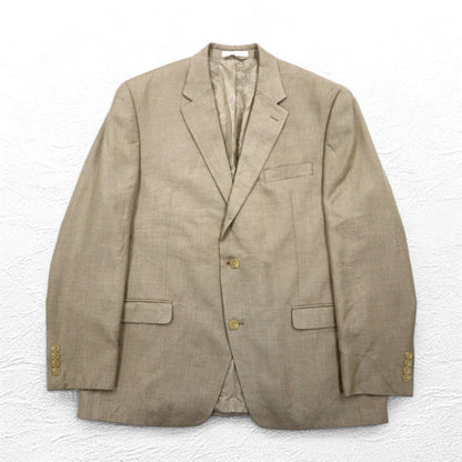 CHAPS 2B テーラードジャケット スーツ L ベージュ ポリエステル リネン混