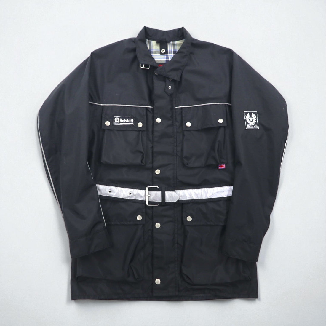 BELSTAFF Italian-Made Tour Master Motorcycle Rider's Jacket, XL, Black, TOUR MASTER 500, with Belt