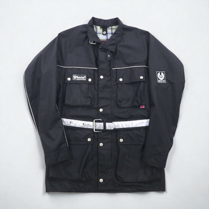 BELSTAFF イタリア製 ツアーマスター モーターサイクル ライダースジャケット XL ブラック TOUR MASTER 500 ベルト付き