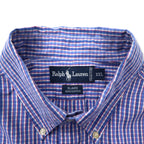 Ralph Lauren Button Down Shirt XXL Blue Check Cotton BLAIRE Small Pony Embroidery