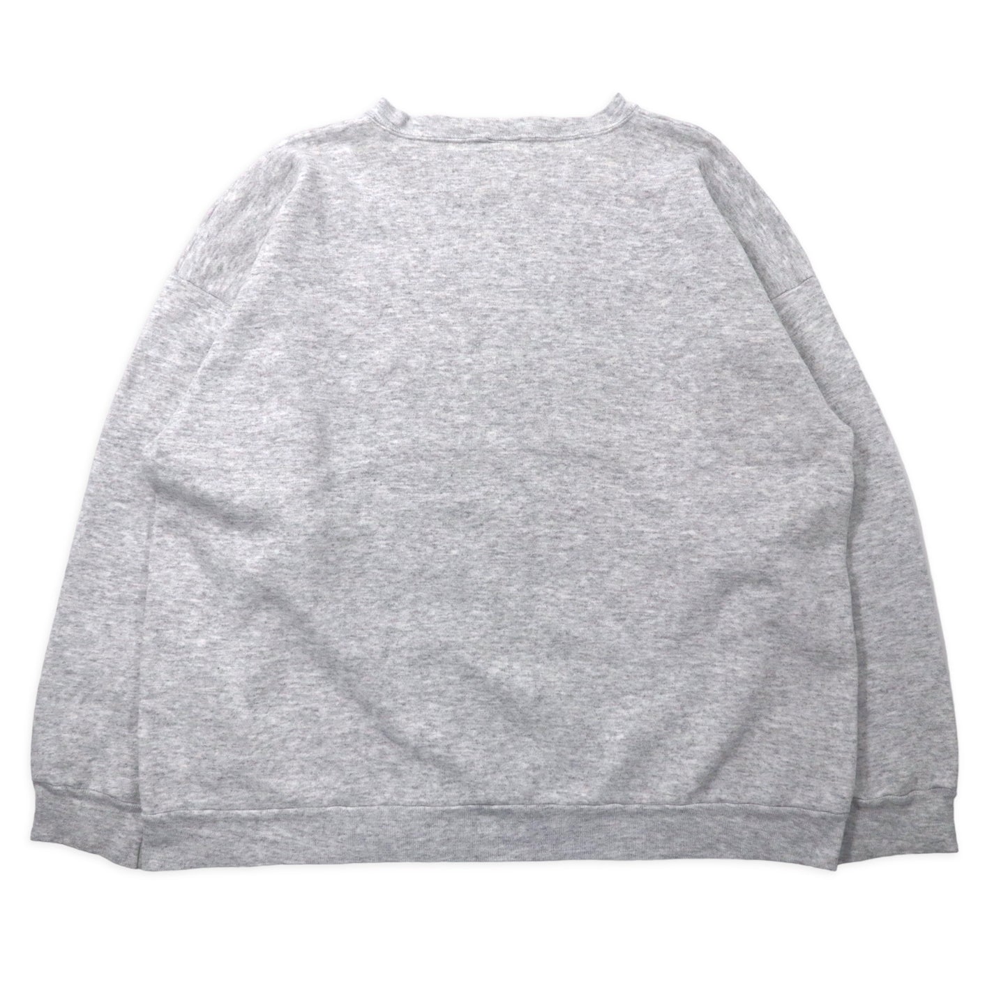 Cotton GROVE 90's Animal Print Sweatshirt 2XL Gray Cotton Big Size 