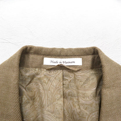 CHAPS 2B テーラードジャケット スーツ L ベージュ ポリエステル リネン混