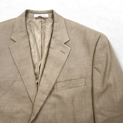 CHAPS 2B テーラードジャケット スーツ L ベージュ ポリエステル リネン混