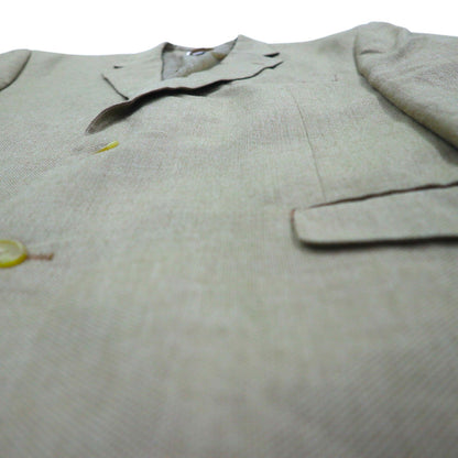 CHAPS 2B テーラードジャケット スーツ L ベージュ ポリエステル リネン混