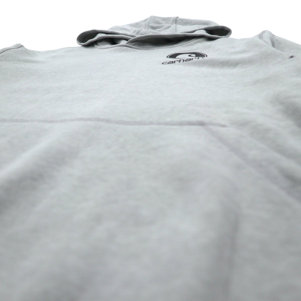 Carhartt Relaxed Fit Hoodie XL Grey Cotton Fleece Lining 103453 058 Force Delmont Graphic Hooded Unused
