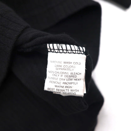 CHAPS RALPH LAUREN 長袖ポロシャツ ラガーシャツ XL ブラック コットン 胸ポケット