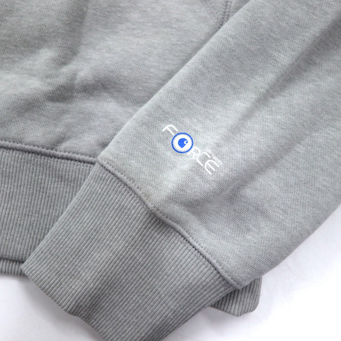Carhartt Relaxed Fit Hoodie XL Grey Cotton Fleece Lining 103453 058 Force Delmont Graphic Hooded Unused