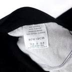 RUSTLER (Wrangler) 00s Black Denim Pants Size 34 Cotton Zipper Fly Made in Mexico