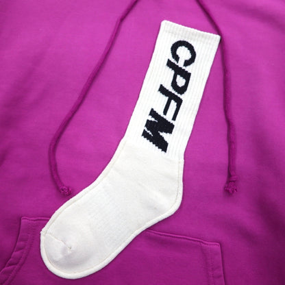HUMAN MADE × CPFM 日本製 SOCK HOODED PULLOVER ソックスパーカー パーカー L パープル Cactus Plant Flea Market
