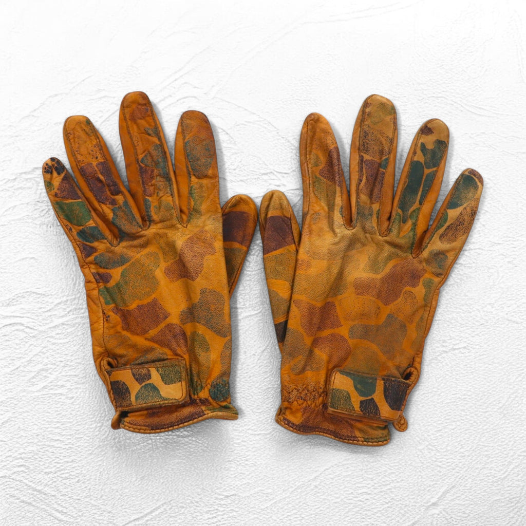 Vintage Leather Gloves Gloves Tactical Gloves Camouflage Duck Hunter