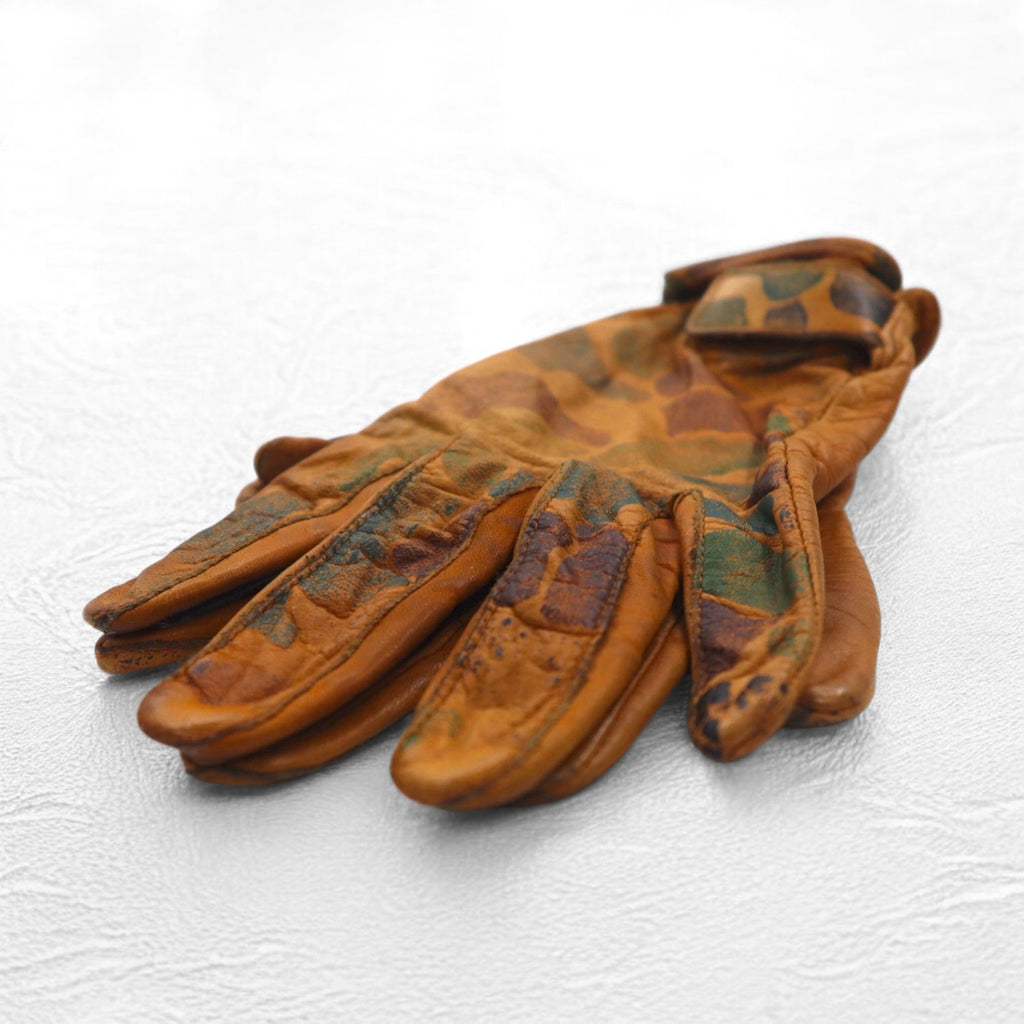 Vintage Leather Gloves Gloves Tactical Gloves Camouflage Duck Hunter