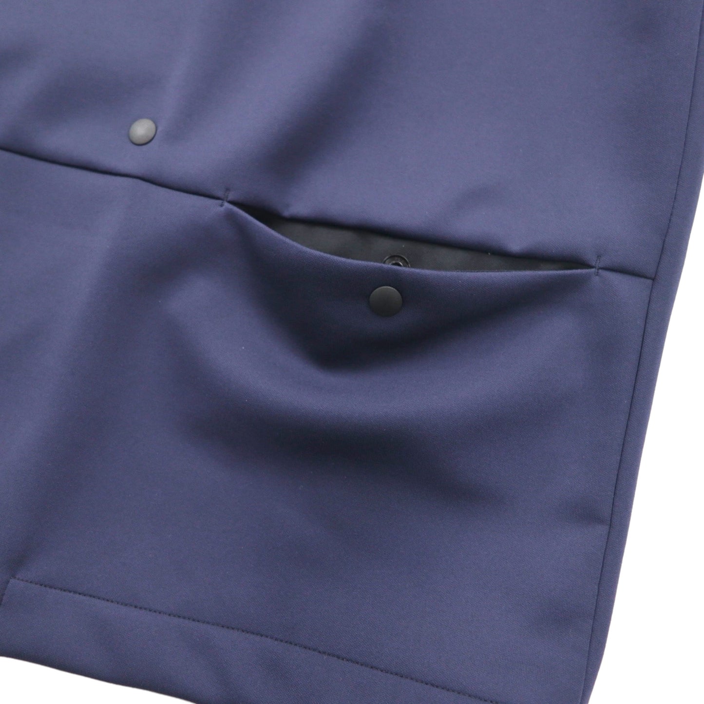 masterkey SONNY ノーカラージャケット バイカラー ダンボールニット M ネイビー ブラック MK22S-C-13 日本製 未使用品