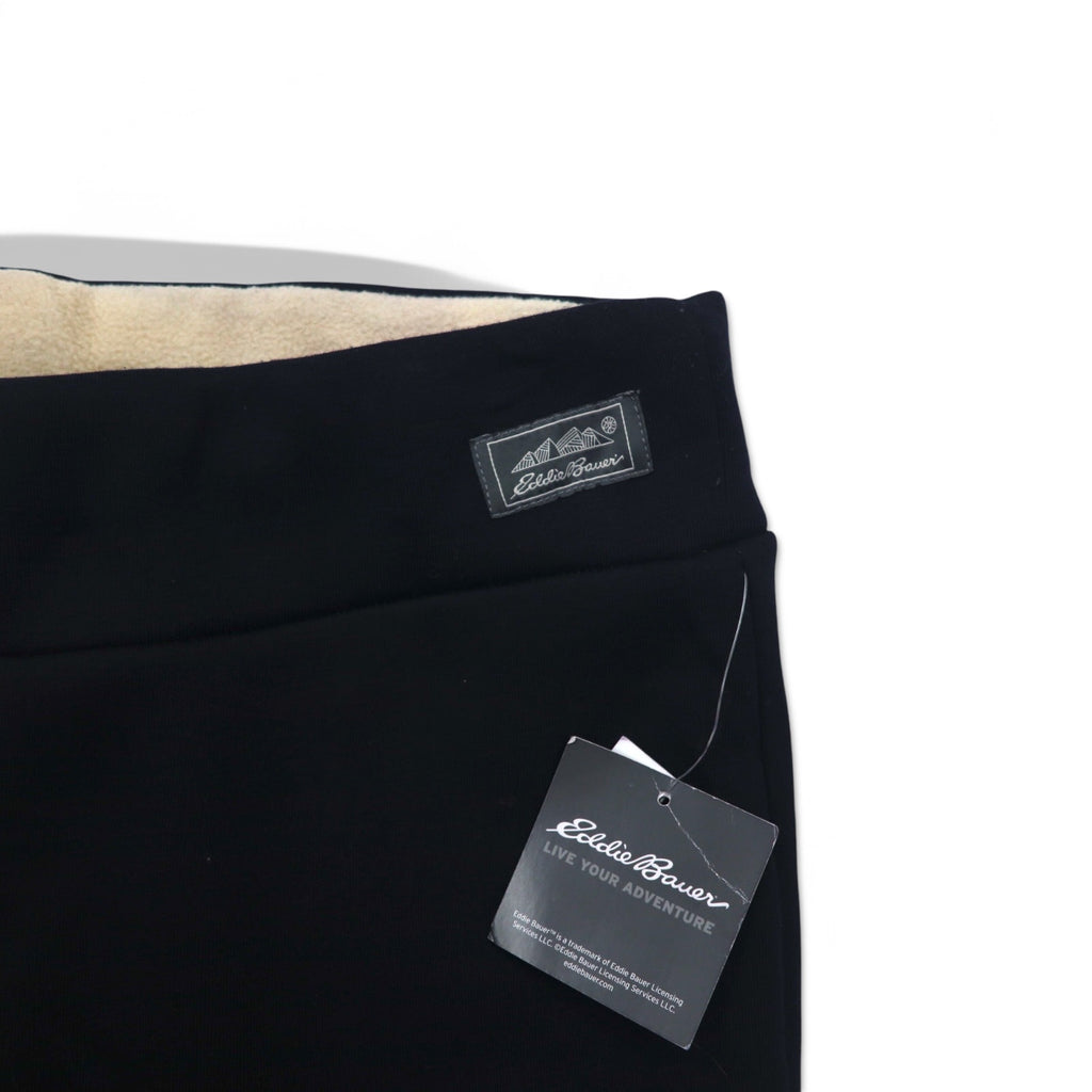 Eddie Bauer fleece lined sweatpants, M, black, polyester, unused