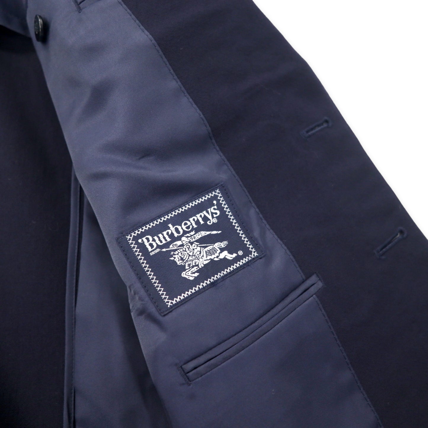 Burberrys スリーピース スーツ セットアップ 88-72-165Y4 ネイビー ウール ギャバジン オールド 日本製