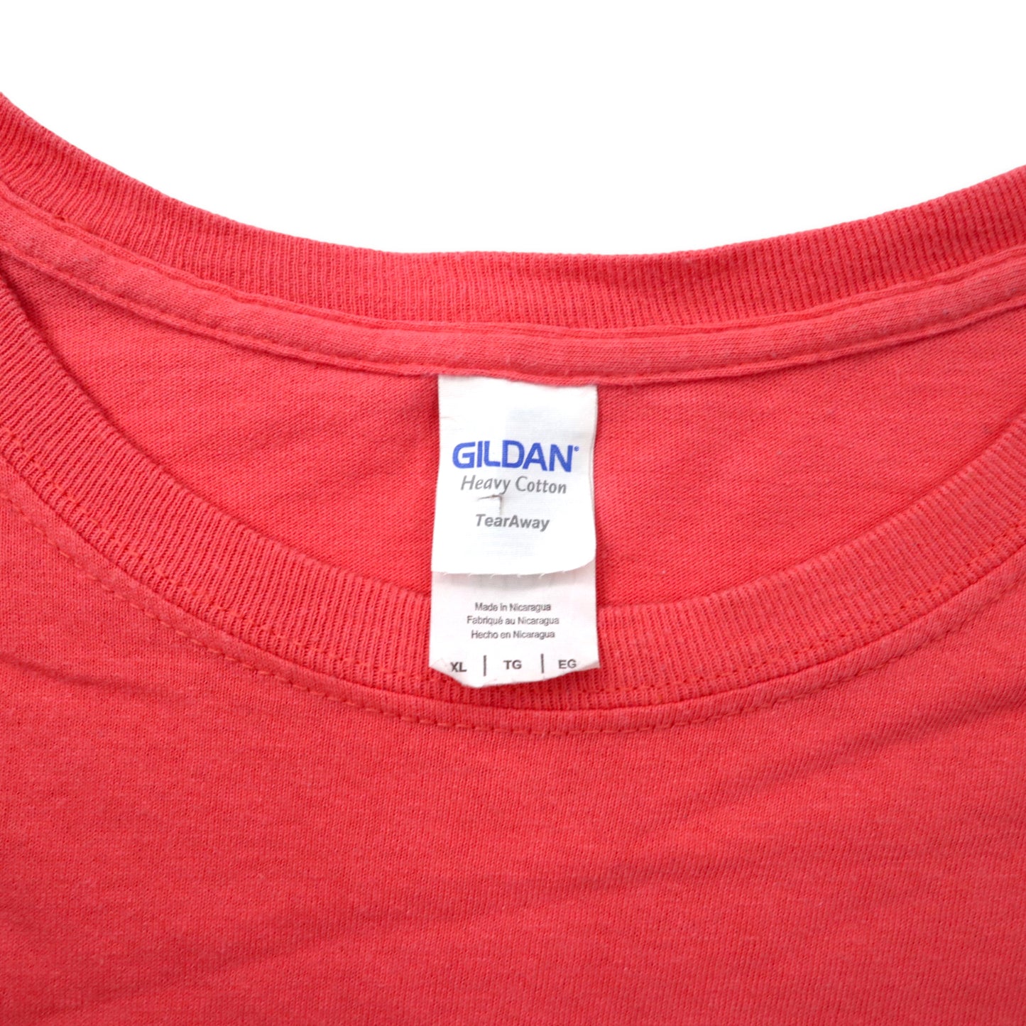 GILDAN カレッジプリント Tシャツ XL ピンク コットン LOS ANGELES ビッグサイズ