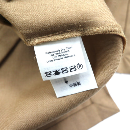 Eddie Bauer フランネルシャツ S ベージュ ウール ダブルポケット LS WOOL BLEND SHIRT JACKET 03-3854-1 未使用品
