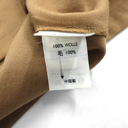 Eddie Bauer フランネルシャツ S ベージュ ウール ダブルポケット LS WOOL BLEND SHIRT JACKET 03-3854-1 未使用品