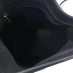 COACH USA shoulder bag black glove tanned leather cowhide 4153