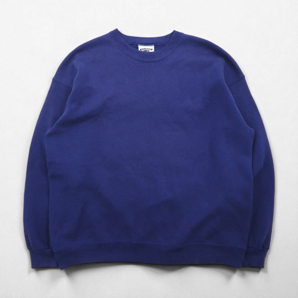 Lee 90s Made in USA Blank Sweatshirt, Size XL, Navy, Cotton, Solid Color