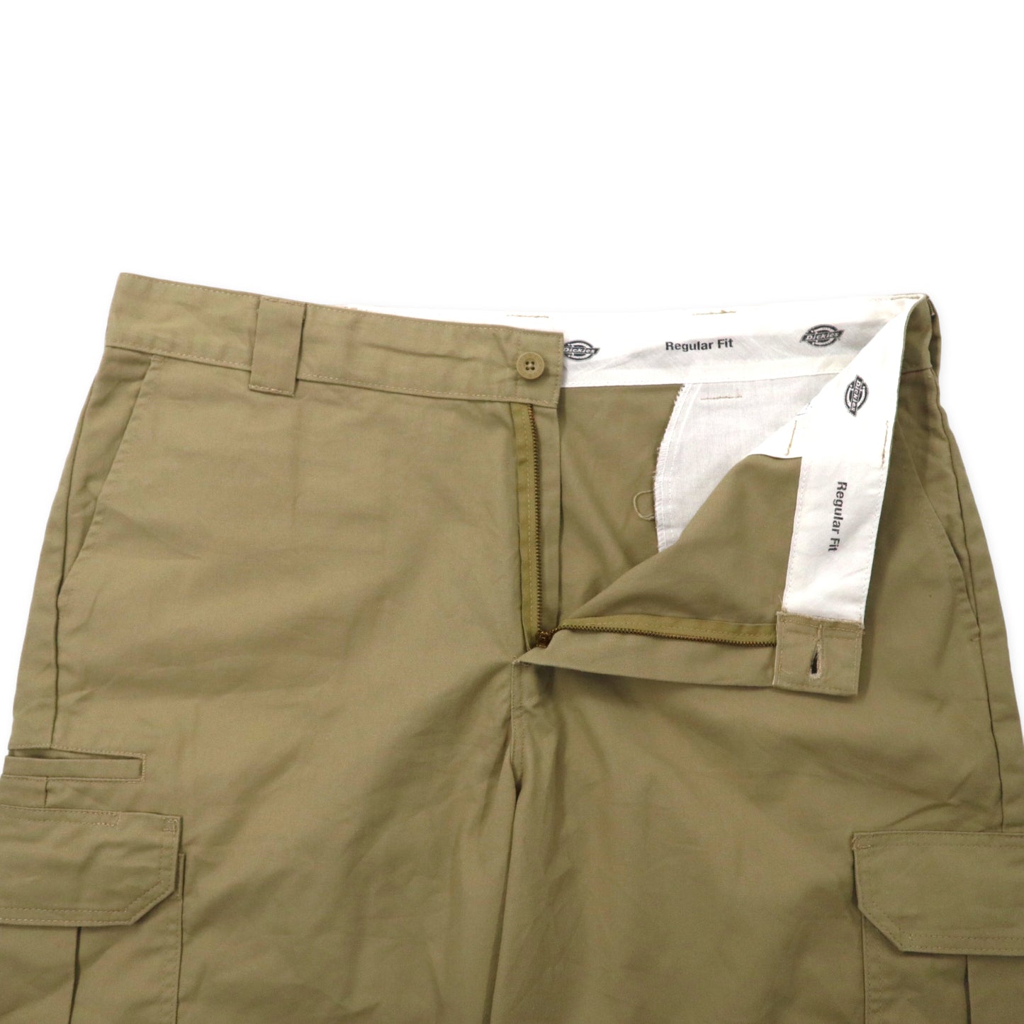 Dickies ショートカーゴ ワークパンツ 40 ベージュ コットン REGULAR FIT W414